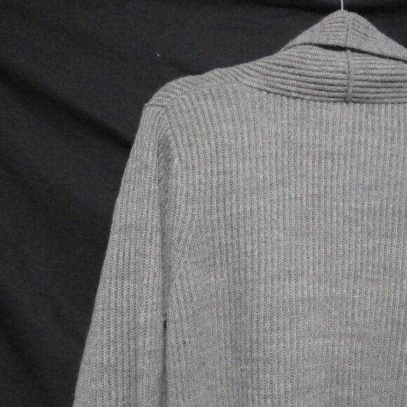 CROFT & BARROW | large | Grey Ribbed Button-Up Cardigan - Picture 9 of 16